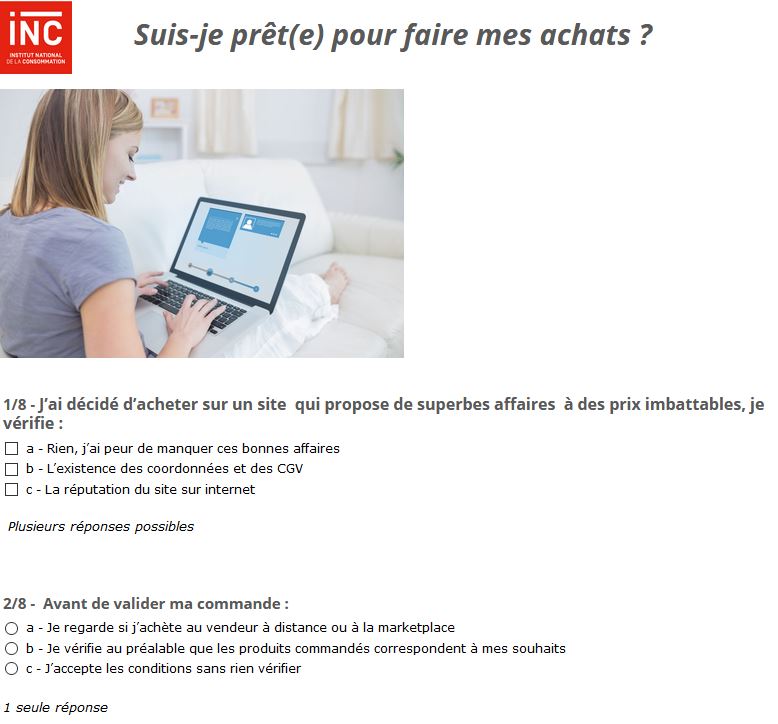 Guide des achats en ligne  Institut national de la consommation