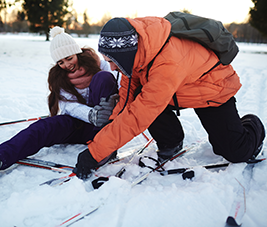 Ski de fond, ski ou luge: éviter les accidents