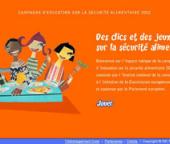 Sécurité alimentaire : site + jeu