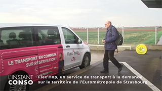 Flex’Hop, un service de transport à la demande sur le territoire de l’Eurométropole de Strasbourg